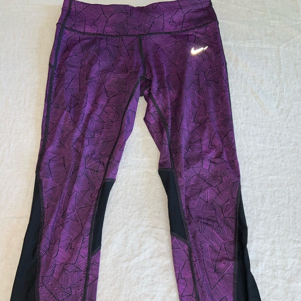 Purple Nike capris